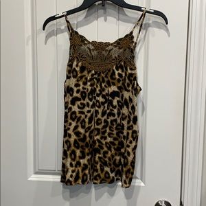 Leopard print sleeveless Cami